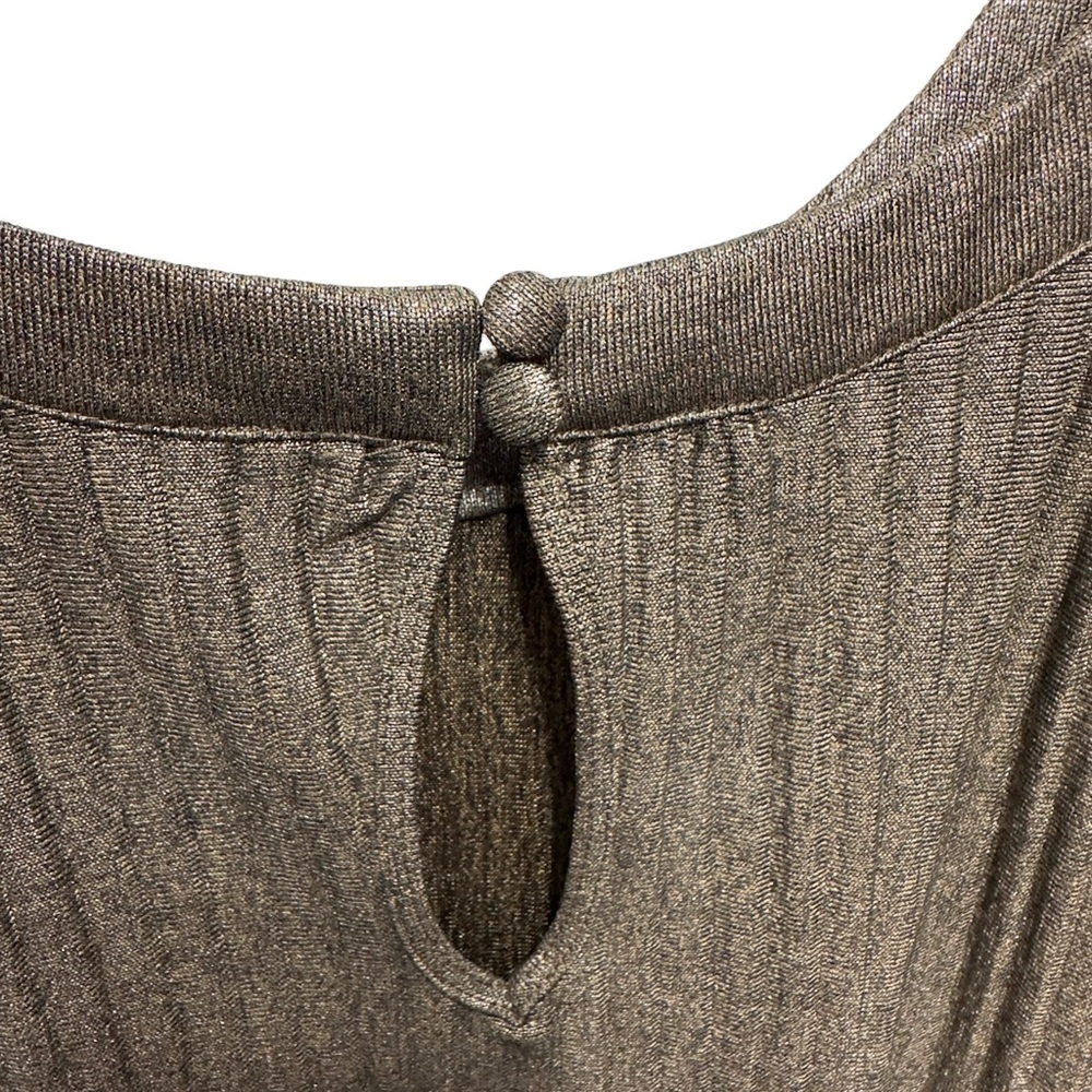 Torrid Pleated Bronze Halter Tank Top - Picture 8 of 10
